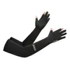 Mangas de Hielo para Protección Solar, Mangas de Hielo para Deportes al Aire Libre y Conducir, Guantes de Brazo Anti-UV, Mangas de Hielo de Dos Dedos para Fugas en el Brazo