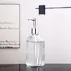 Lujo Ligero Sencillo Botella de Gel Antibacterial Botella Vacía de Vidrio Botella para Loción Tipo Bomba Gel de Ducha Champú Botella Dispensadora de Vidrio