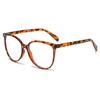 GLAZZY nuevos lentes retro de marco grande plano anti-luz azul para hombre y mujer, gafas irregulares, marco de tendencia europea y americana 2006