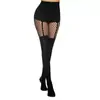 Medias de tirantes sexy caladas de venta caliente transfronteriza, Medias de red negras estilo discoteca, Medias eróticas estilo Ins