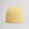 Gorro de Punto de Cachemira Pura para Otoño e Invierno para Mujer, Gorro de Lana de Moda Cálido para Protección de Orejas, Versátil para Circunferencia de Cabeza Grande, Gorro de Pescador de Color Sólido