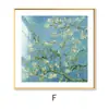 Diecisiete Obras Maestras Nórdicas de Arte de Nicho: Arte de Pared para Sala de Estar, Pinturas Decorativas Estilo Madera para Comedor, Murales de Pared de Van Gogh y Monet para Dormitorio