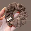 Elástico de cabelo scrunchie acetinado anti-pérola tipo seda para mulheres, novo modelo 2026, elástico de alta qualidade para rabo de cavalo