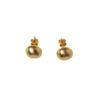 Pendientes de bola mate con forma de montaña suave en oro y plata, diseño de nicho femenino, pendientes de alta calidad