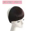 Diadema Trenza Espina de Pescado con Flequillo, Accesorio para el Cabello Integrado para Mujeres, Diadema Trenzada de Corona Alta para Cubrir Canas, Pinza para el Cabello Trenzada