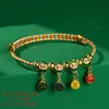 Pulsera de Cuerda de Cinco Colores del Festival del Bote del Dragón Niños Bebé Pequeño Zongzi Cuerda Roja Tejida a Mano Bolsita de Cabeza de Tigre Cuerda de Mano Venta al por Mayor