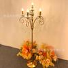 Novo ferro galvanizado estilo europeu cristal Luyin hotel banquete casamento auditório palco decoração lâmpada ornamentos casamento adereços