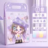 Bolsa de órgano portátil de 13 capas con soporte para papel de prueba de gran capacidad, bolsa de almacenamiento con linda carpeta vertical con broche de dibujos animados