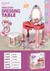Bolsa de Maquiagem Infantil Brinquedo Bolsa de Mão de Princesa Bolsa Transversal Joias de Simulação Penteadeira de Brincar Roupa de Menina