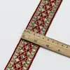Estilo étnico encaje hilo dorado cinta tejida lentejuelas de diamante bordado accesorios para ropa ribete ribete cheongsam DIY hecho a mano
