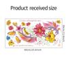 Fanxi FX-B118 - Pegatinas decorativas de pared con plumas de colores y flores de dibujos animados para la entrada del dormitorio infantil