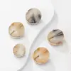 Botões de Resina, Conjuntos de Botões da Moda, Casacos Simples para Terno, Botões Metálicos Versáteis para Mulheres, Botões de Pelo para Casacos de Lã, Decorativos