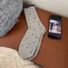 Calcetines versátiles de lunares, calcetines de otoño para mujer hasta la pantorrilla, calcetines cálidos estilo coreano apilables, calcetines largos casuales de moda para mujer