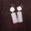 Pendientes Vintage Bordados Hechos a Mano de Estilo Étnico de Moda con Borlas Pequeñas, Joyería de Plata Miao de Yunnan, Color Blanco, Tamaño 41