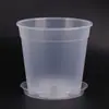 Nuevas macetas de plástico transpirables al por mayor, macetas para suculentas, hortensias, taro de hojas coloridas, macetas de vivero para plantar, macetas transparentes