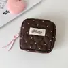 Hisocute Bolsa Simples de Maquiagem com Bolinhas Bolsa Menstrual Estojo de Lápis Multiuso Estudante Viagem Necessaire Portátil