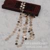 Yiwu Gold Ray - Nuevo collar y pendientes hechos a mano con cadena práctica de lentejuelas y borlas, accesorios B1379