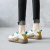 [Personalizado] Sapatos Brancos K8610 para Mulheres Novos 2022 Inverno Tênis de Solado Grosso Aumentadores de Altura Resistentes ao Desgaste Esportivos Mesmo Estilo Baixo