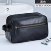 Cross-border High-end Sense Bolsa de higiene masculina Divisória de armazenamento Alto valor Grande capacidade PU Bolsa de cosméticos de viagem portátil
