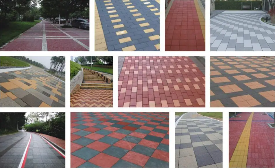 Color brick rendering and application scenarios