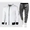 Novo Suéter com Gola Zíper Jaqueta Suéter Masculina Xadrez Cor Sólida Conjunto Cardigan