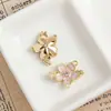 Aleación Gota de Aceite Flor Fresca Hoja de Ginkgo Ins Pequeña Fragancia Collar Pendientes Pulsera Colgante de Joyería DIY