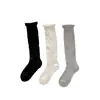 Salida con vibra de fin de semana~ Calcetines finos de verano estilo coreano para mujer hasta la pantorrilla, calcetines estilo Miu para piernas de ballet, calcetines holgados ligeros