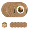 Mantel individual de PU transfronterizo, mantel para mesa redonda, impermeable, lavable, resistente al calor, adecuado para interior y exterior, mantel aislante para mesa de comedor de cocina en casa