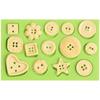 Herramientas para Hornear Molde de Silicona para Fondant de Chocolate Decoración de Pasteles Zapatos Moño Botones de Letras Tridimensionales Decoración