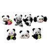 Accesorios de resina al por mayor accesorios diy zapatos hechos a mano flor vaso de agua pasta pegamento en crema tocado infantil parche artes marciales panda