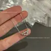 Collar con hebilla de herradura, Cadena retorcida Fred mini V-oro totalmente pavonada en diamantes, Pulsera de oro rosa 18K de precisión CNC para niñas