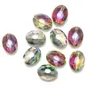 Ojo de buey de porcelana 9*12mm cuentas de cristal para joyería DIY cortina de cuentas cuentas sueltas galvanizado color mágico máquina Mill calidad de comercio exterior