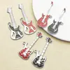 Mix 6 Pingentes Versáteis de Guitarra Europeus e Americanos para Hip-Hop Colares Personalizados Correntes de Suéter Acessórios de Joias Hip-Hop Atacado