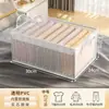 Caixa Organizadora de Roupas para Uso Doméstico, Recipiente Transparente, Cesta Organizadora, Caixa Organizadora de Gaveta para Roupas Íntimas e Calças, Organizador de Camadas para Guarda-Roupa