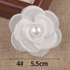 Ponto de fábrica com flor de malha Camélia Pérola flor feita à mão flor de tecido flor de vestuário acessórios joias diy broche