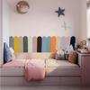 Adhesivos de pared tridimensionales 3D Anticolisión Vestidos de pared Autoadhesivo Bolsa suave Habitación infantil Anticolisión Pegatinas para cama Renovación de pared para cubrir la fealdad