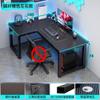 Mesa de e-sports para casa, mesa multifuncional em forma de L para escritório, mesa de canto para escrita e cadeira, combinação de mesa de canto para computador