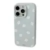 Funda para Teléfono Blanco Té Flor Pequeña Manzana 16 Adecuada para iPhone 18 Pro Max, Estilo Suave y Fresco para 15, Brillante y Suave para 16, 13