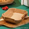 Pratos de Papel Especiais para Air Fryers, Papel Absorvente de Óleo Redondo e Quadrado, Papel de Silicone para Assar Alimentos de Cozinha Doméstica, Descartável Atacado