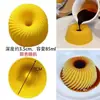 Molde de Silicona Negro para Pudín Rosca con Forma de Taza, Molde para Dulces, Gelatina, Postre, Pastel, Mousse, Falda
