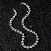 Colar Corrente para Suéter Feminino Estilo Hip-Hop Europeu e Americano Transfronteiriço com Corrente de Emenda em Forma de Coração com Diamantes