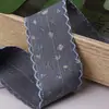 Fita com Borda de Gancho Espinha de Peixe Floral para Laço Artesanal DIY Acessórios de Cabelo Prendedor de Cabelo Acessórios de Decoração para Roupas de Bebê Fita