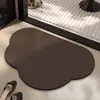 Alfombrilla de Baño Estilo Wabi-Sabi Absorbente de Lodo Diatomeas Felpudo para Pies Felpudo de Secado Rápido para Puerta de Inodoro Felpudo Antideslizante para Ducha en Casa