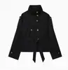 Ropa Europea y Americana de Mujer Transfronteriza 2026 Aliexpress Más Vendida Moda Casual Gabardina Larga con Cinturón Chaqueta Corta