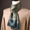 Lenço de Seda de Amora de Alta Qualidade para Homem Lenço de Seda Primavera Outono e Inverno Estilo Chinês Listra Longa Presente de Negócios para Namorado