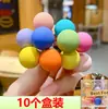 Cuerda para el cabello de alta elasticidad liga para el cabello de bebé banda de goma banda para el cabello para niños accesorios para el cabello para niños cuerda para el cabello color caramelo adorno para la cabeza para niñas