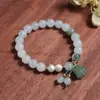 Pulsera de Calabaza de Jade Dorado Natural de Xinjiang Pulsera de Jade Natural Multicolor Tianshan Cui Pulsera de Círculo Único para Mujer