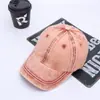 Boné cor de doce versão coreana para meninos e meninas boné de beisebol lavado primavera e outono novo chapéu de sol tie-dye chapéu infantil transfronteiriço