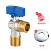 Válvula de ángulo de venta directa de fábrica todo cobre gran flujo 4 puntos calentador de agua a gas especial agua fría y caliente una entrada y una salida válvula de tres ángulos