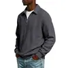 2026 de estilo americano holgada otoño superventas hombre resistente versátil simple casual manga larga Sudadera POLO